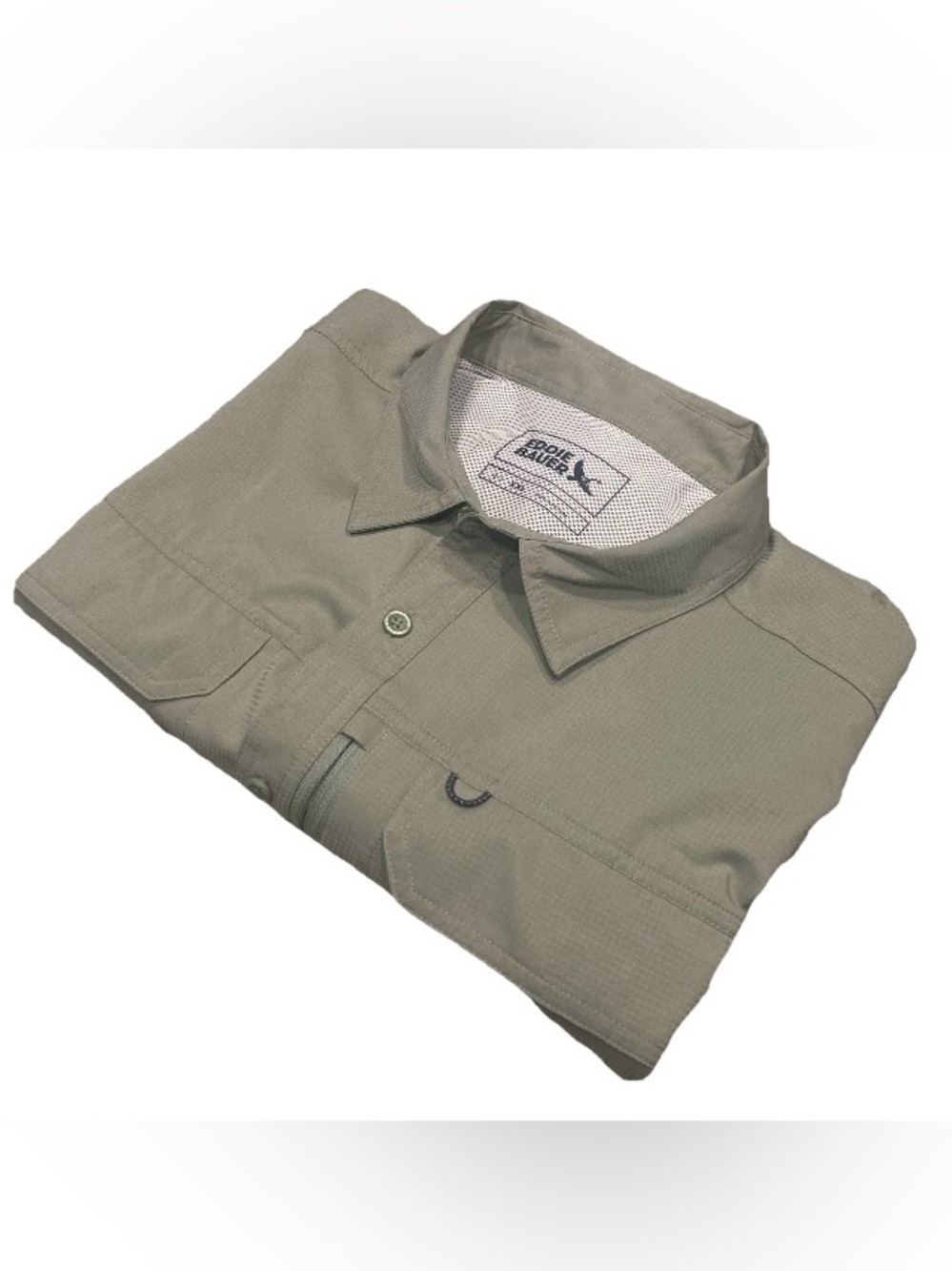 Eddie Bauer Men's XXL Green Short Sleeve Vented Fishing Shirt NWT, $80 MSRP